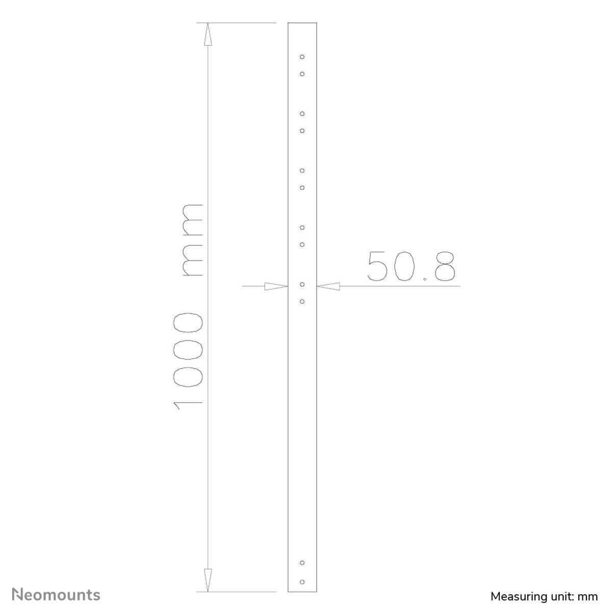 TV holder NeoMOUNTS FPMA-CP100Black 50 kg