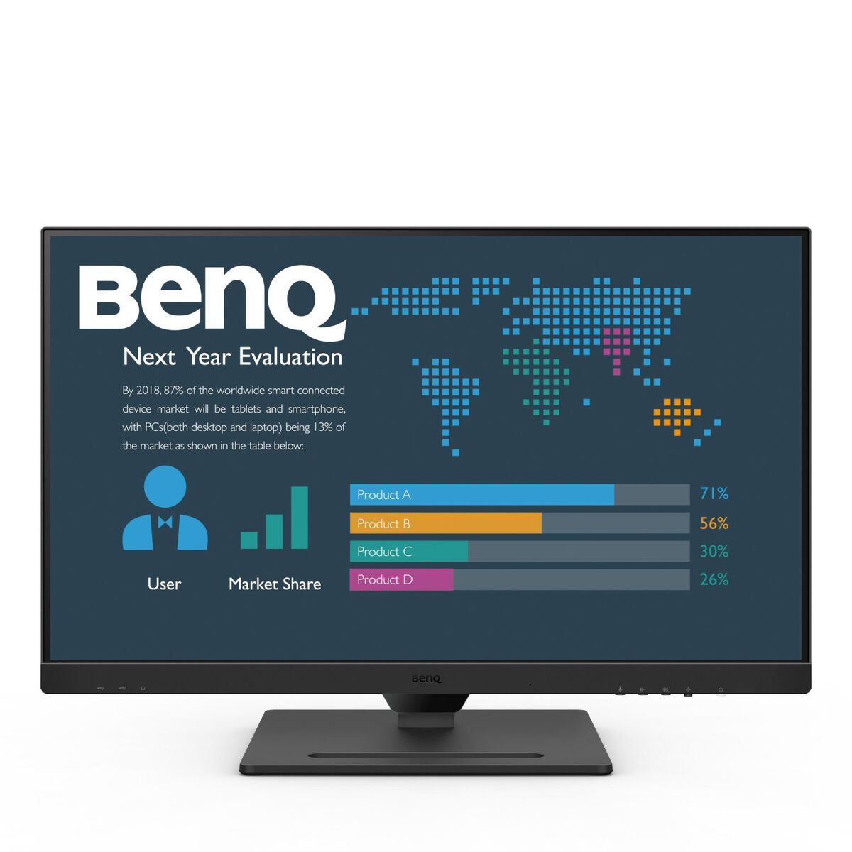 Hdmi cable benq 9h.lllla.tpe quad hd 27 "75 Hz