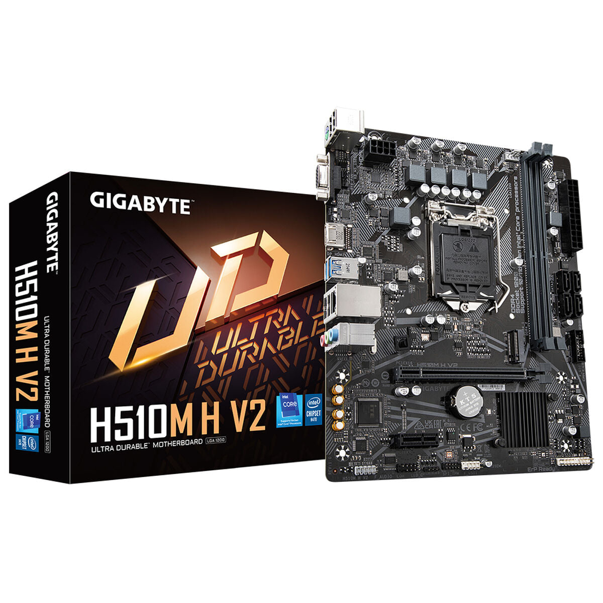 Gigabyte de carte mère H510M H V2 Intel Intel Intel H510 LGA1200 LGA 1200