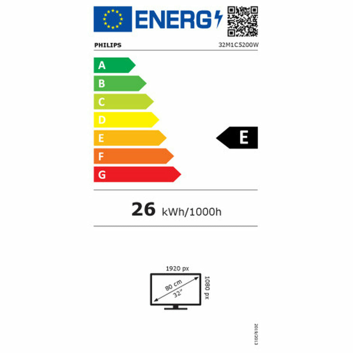 Surveiller Philips 32M1C5200W / 00 32 "VA LCD FLICKING GRATUIT 240 Hz