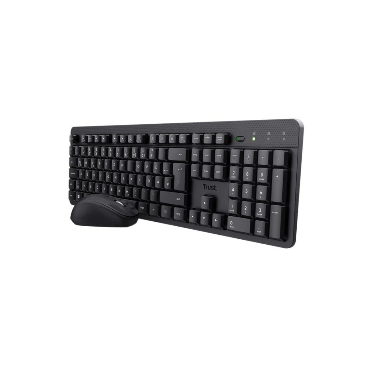 Keyboard with mouse Trust 25356 Qwerty Spanish black