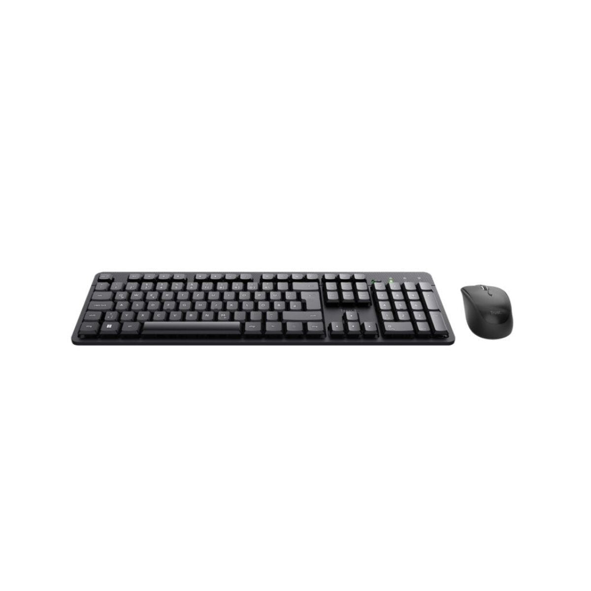 Keyboard with mouse Trust 25356 Qwerty Spanish black