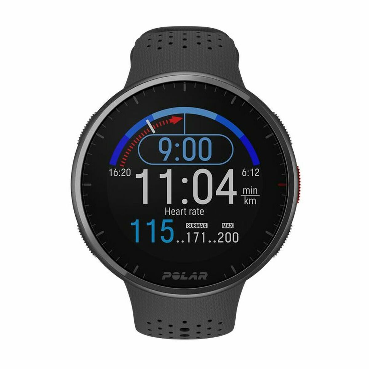 Smartwatch polar black 1.2 "