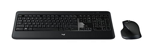 Logitech MX900 Premium Kabelloses Tastatur-Maus-Set, 2.4 GHz Verbindung via USB-Empfänger, MX Maus mit Easy-Switch Feature, Hintergrundbeleuchtete Tasten, PC/Laptop, NL QWERTY-Layout - Schwarz - EDV-Guru (Guru e.U.)