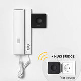 Nuki Opener, elektronisches Türschloss für Mehrfamilienhäuser, steuert den Türöffner der Gegensprechanlage mit dem Smartphone, elektrischer Türöffner, Nuki WLAN Bridge erforderlich, Nuki Smart Home - EDV-Guru (Guru e.U.)