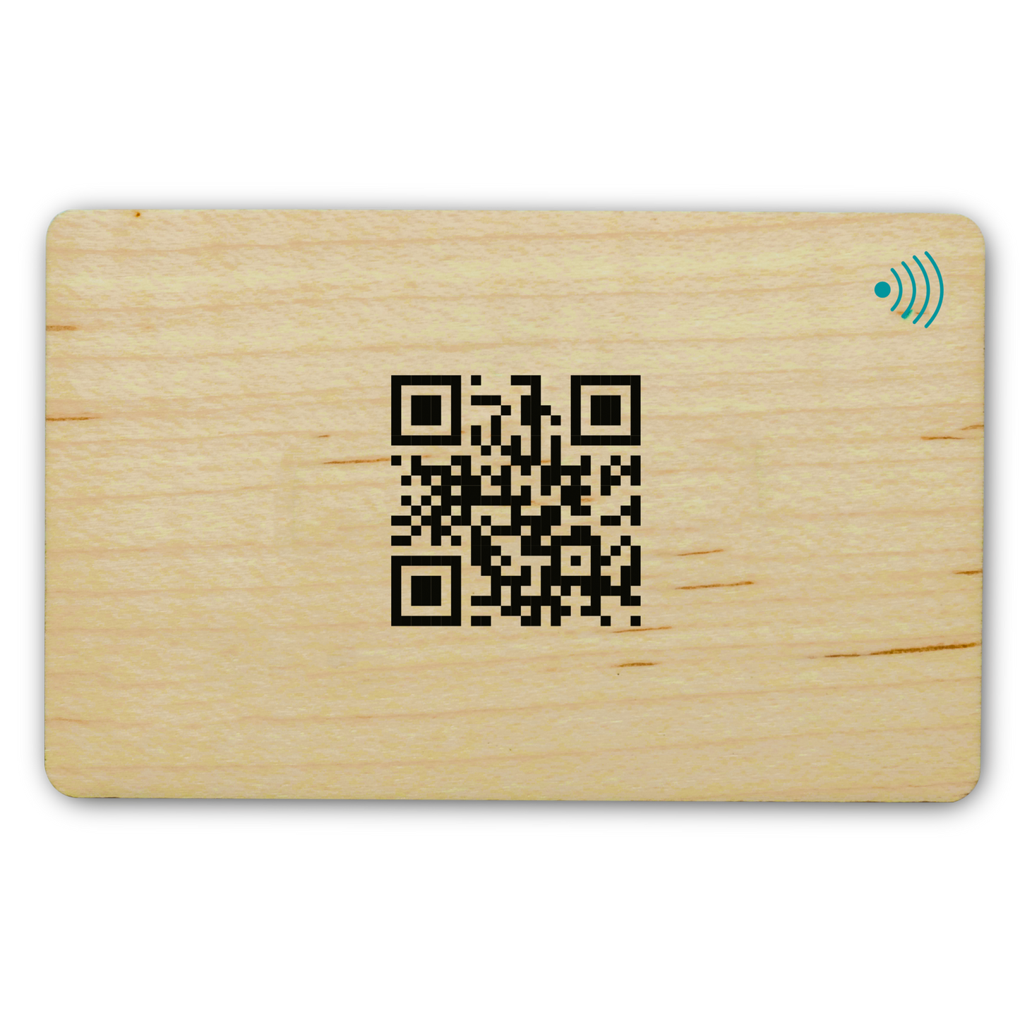 personalisierbare Holzvisitenkarte - Digitale Visitenkarte - NFC - QR Code - EDV-Guru (Guru e.U.)